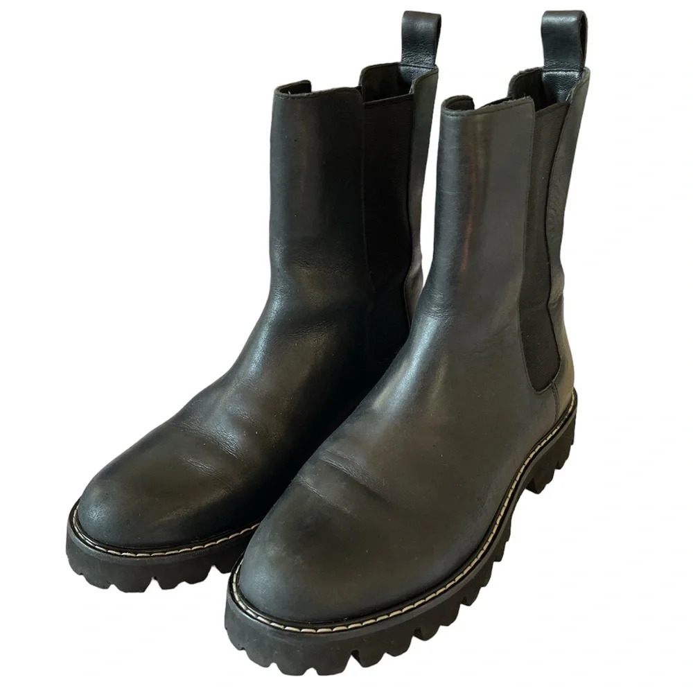 J.Crew Jaden High Shaft Chelsea Lug Sole Boot size 6.5